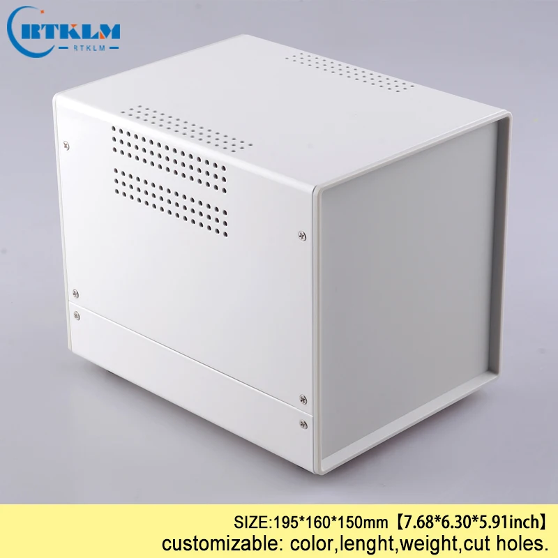 Iron instrument case diy electronic junction box iron metal box for electronic project Power supply enclosure 195*160*150mm