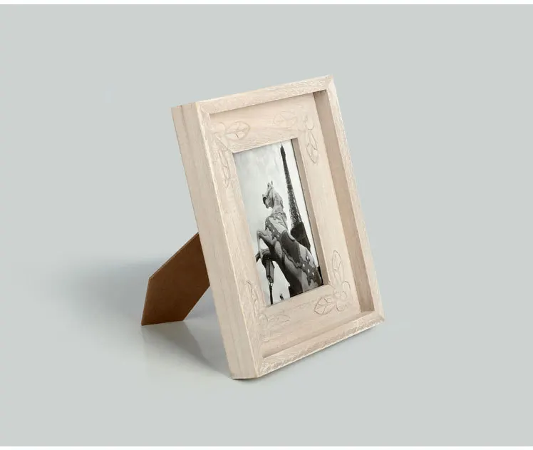 1PC 6 inch thick European classical solid wood frames creative studio Home Furnishing decorative photo frame JL 0956