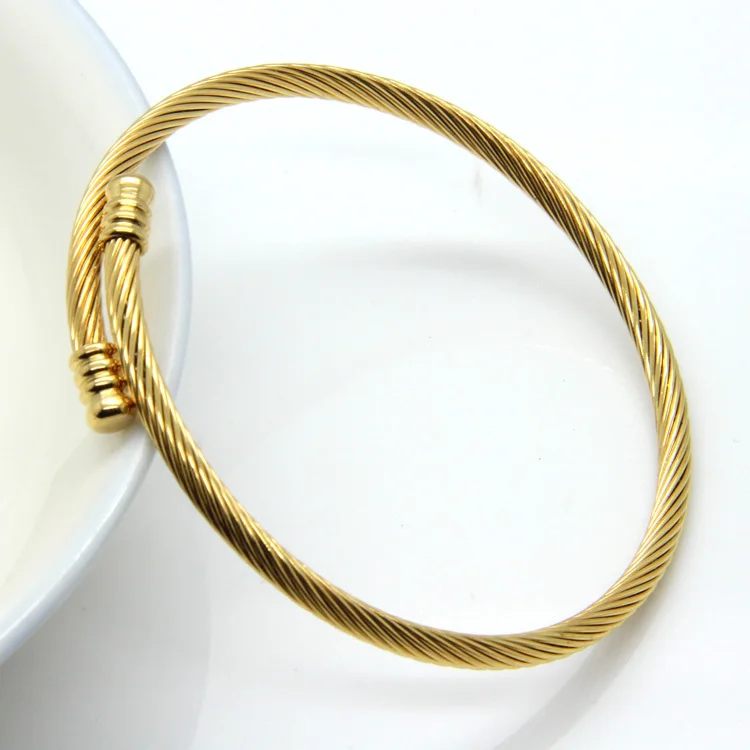 New Arrivals Simple Elegance Fashion Jewelry Bracelets & Bangles 5-color Stainless Steel Bracelets For Women