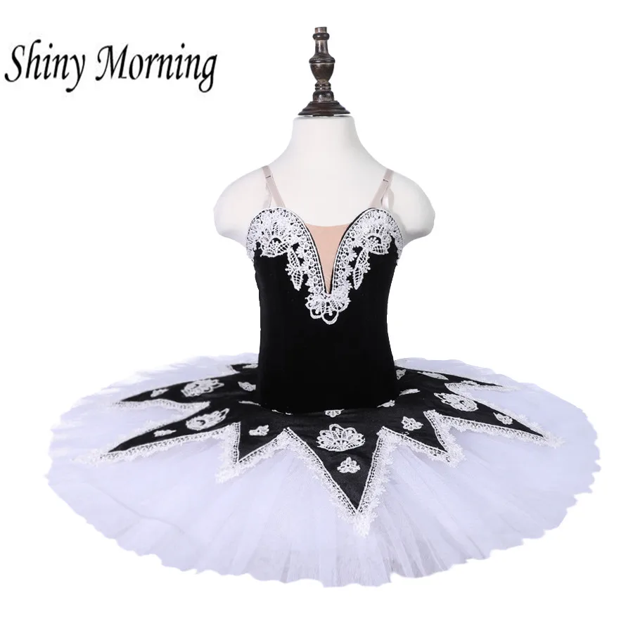 Adult Professional Ballet Tutu black white Women Nutcracker Fairy Doll Ballet Costumes Sleeping Beauty Pancake Tutu Ballet Dress