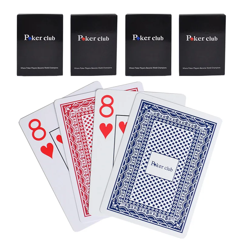 High Quality Poker Card 100% Waterproof Plastic PVC Playing Cards Sets Classic Magic Tricks Poker Club Card 1 Deck Customizable