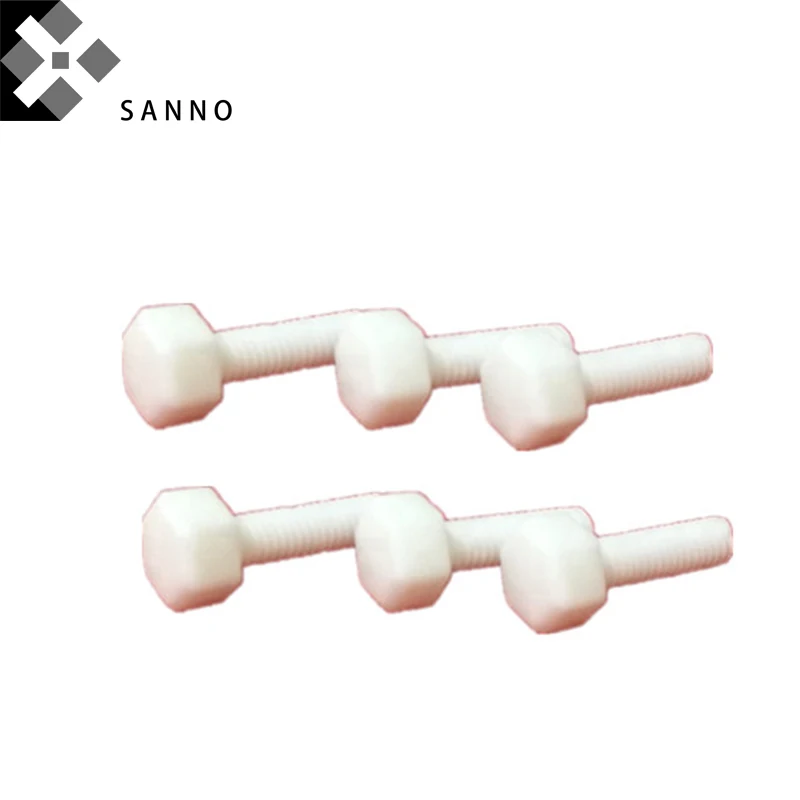 10 Chiếc Nhiệt Cách Điện Bu Lông Nhôm Gốm Nắp M3x15-M8x50 Lục Giác/Vòng Ổ Cắm Bu Lông Đầu Với ốc Vít