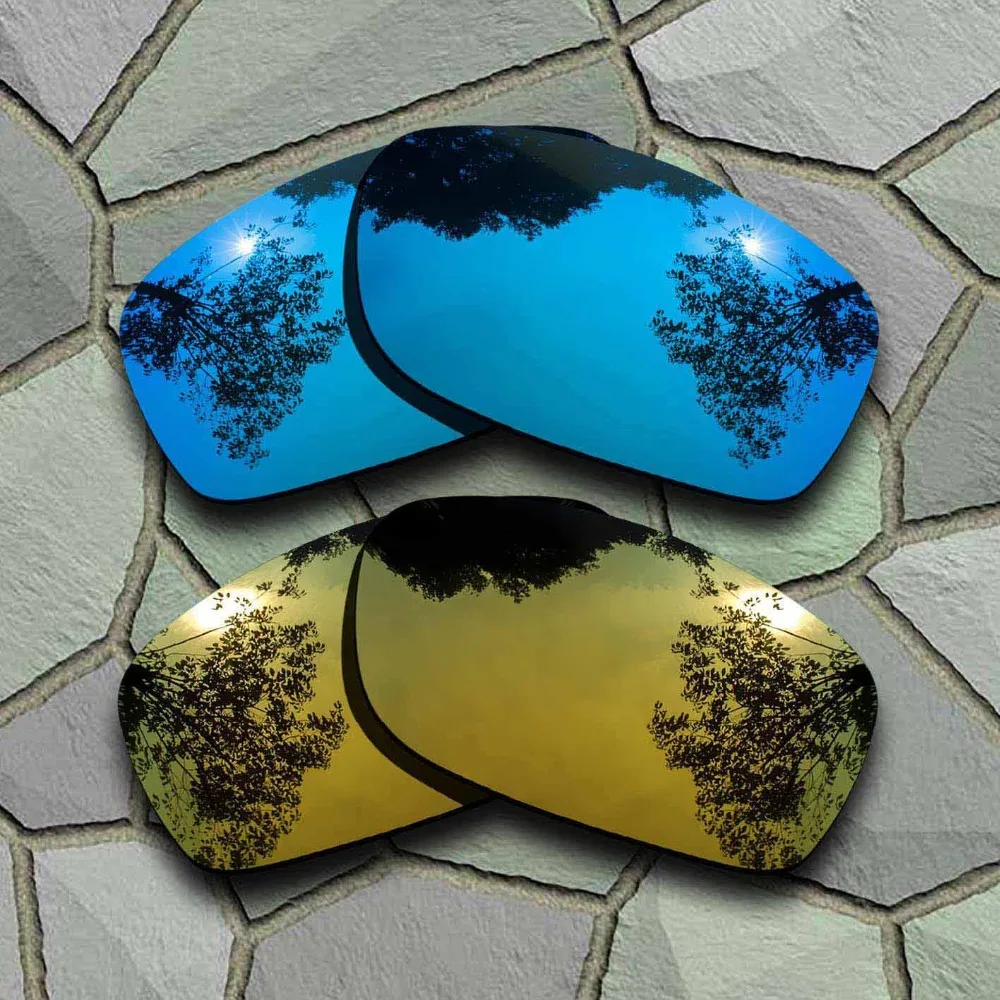 

Sky Blue&Yellow Golden Sunglasses Polarized Replacement Lenses for Oakley Fives Squared