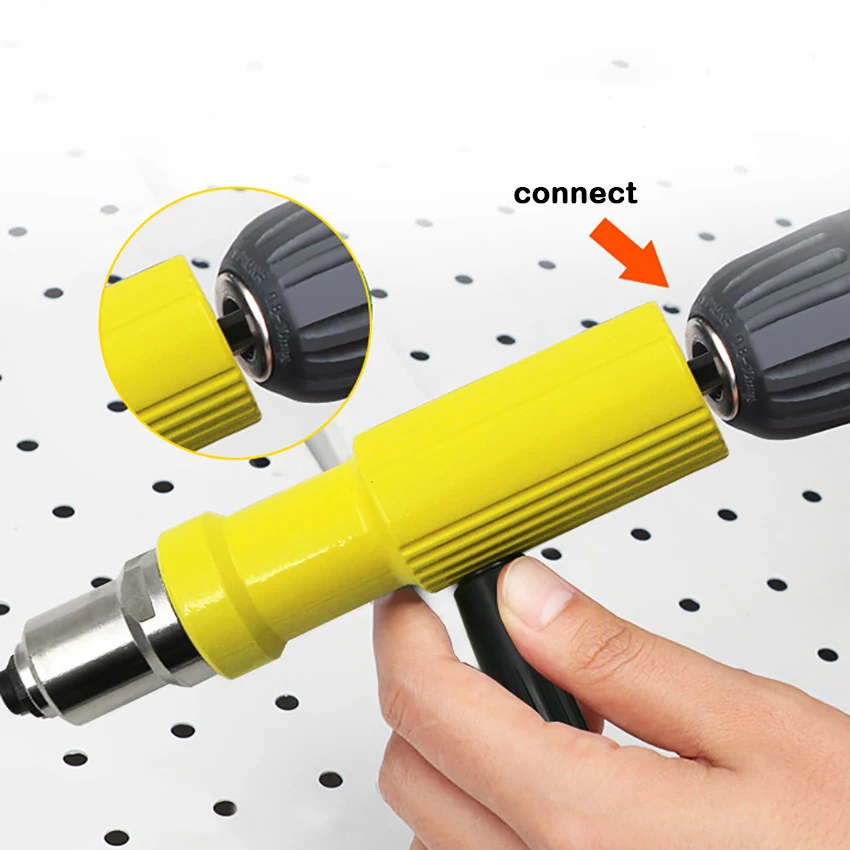 Elektrische Niet Mutter Pistole Nieten Werkzeug Einsatz mutter Ersatz Multifunktions Nail Gun Auto Niet Cordless Nieten Bohrer Adapter