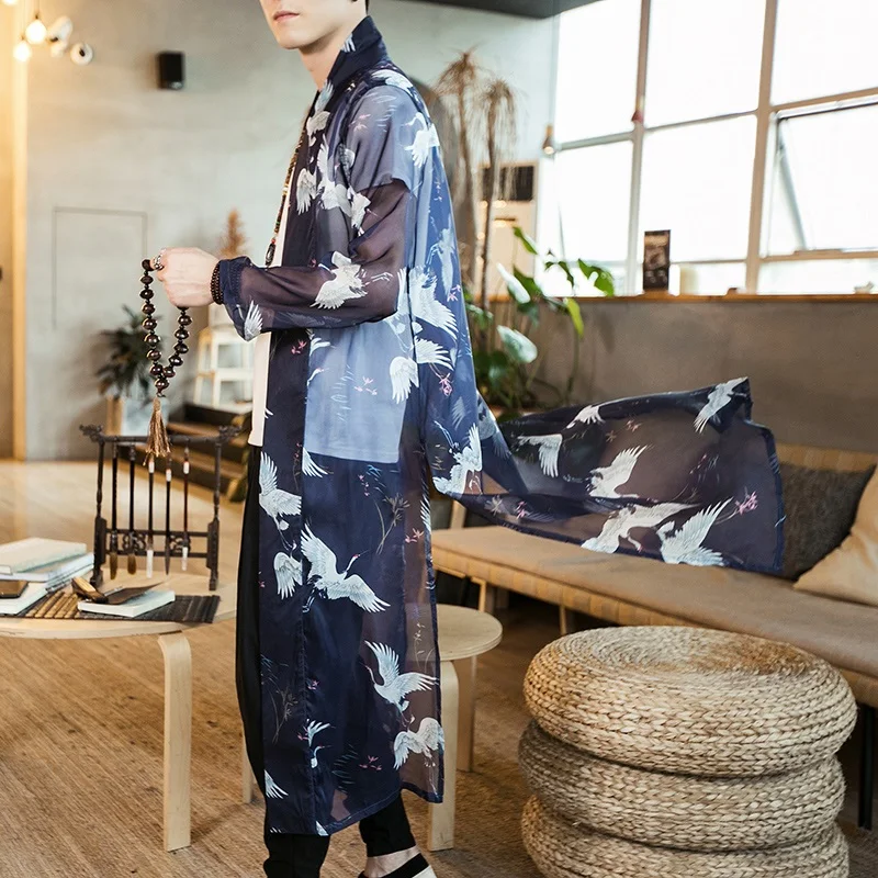 Japanese kimono men clothing haori yukata men Japanese kimono traditional streetwear japanese harajuku clothes DZ2004