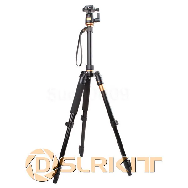 

Portable Magnesium Aluminium Alloy Tripod Monopod +Ball Head+ Pocket Kit Q-555