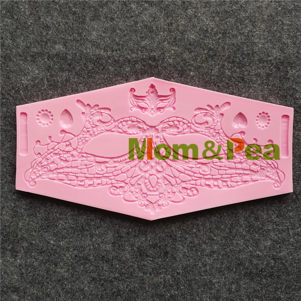 

Силиконовая форма для украшения торта Mom & Pea MPA1783, Цветочная, кружевная, пищевая