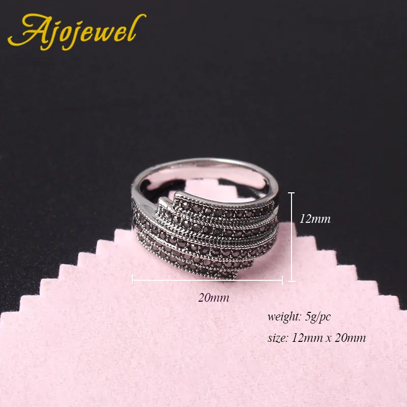 Ajojewel Size 7-10 Geometric Asymmetrical Line Ring For Men And Women Vintage Style Simple Finger Ring Fine Engagement Ring Gift