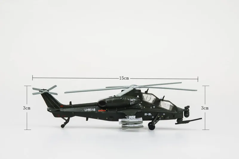 1:100 alloy helicopter,WZ10 military helicopter model,die-cast metal toy,children\'s favorite educational toys,free shipping