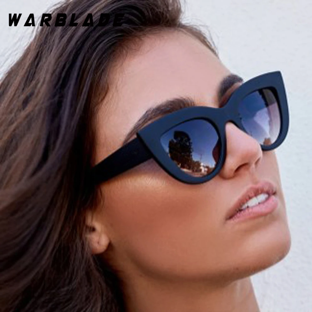 

WarBLade 2018 Fashion Cat Eye Sunglasses Women Brand Designer Sun Glasses Female Sunglass Gafas De Sol Feminino Eyewear