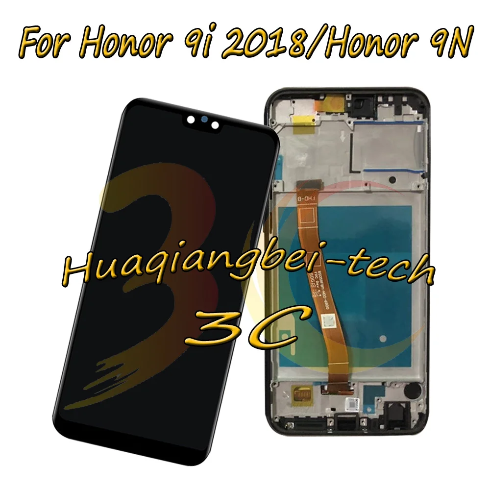 

5.84'' New For Huawei Honor 9i 2018 / Honor 9N LLD-AL30 LLD-AL20 Full LCD DIsplay + Touch Screen Digitizer Assembly +Frame Cover