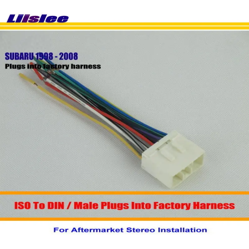 

For Subaru Baja Forester Car Radio ISO Wire Connector Cable Plugs into Factory Harness