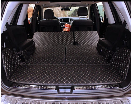 Good quality! Special trunk mats for Mercedes Benz GL 350 X164 7 seats 2011-2006 durable cargo liner boot carpets,Free shipping