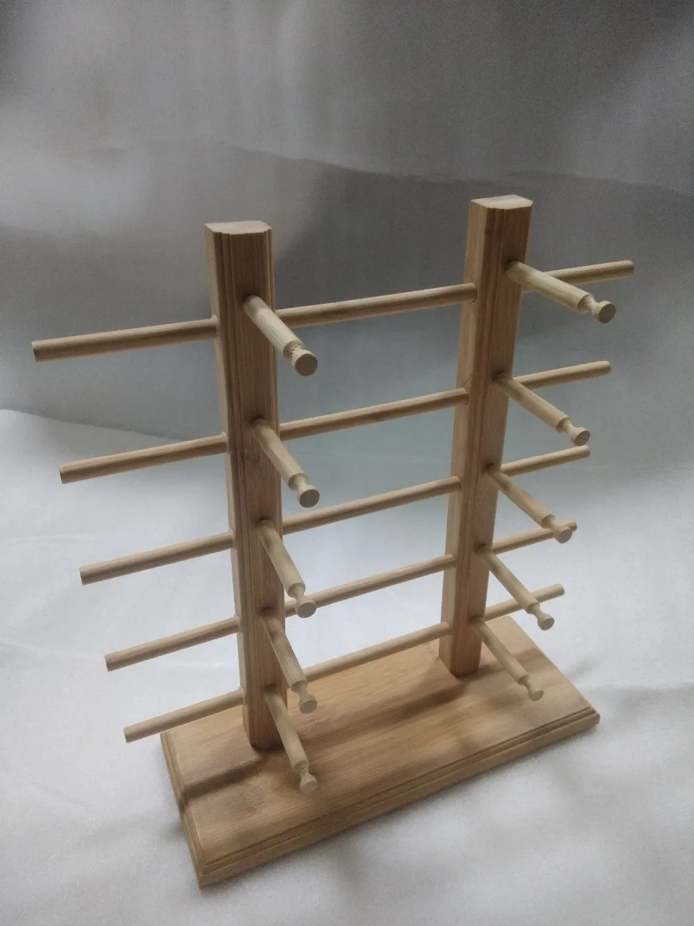 

Free shipping bamboo product high grade 10 grid eyeglass holder