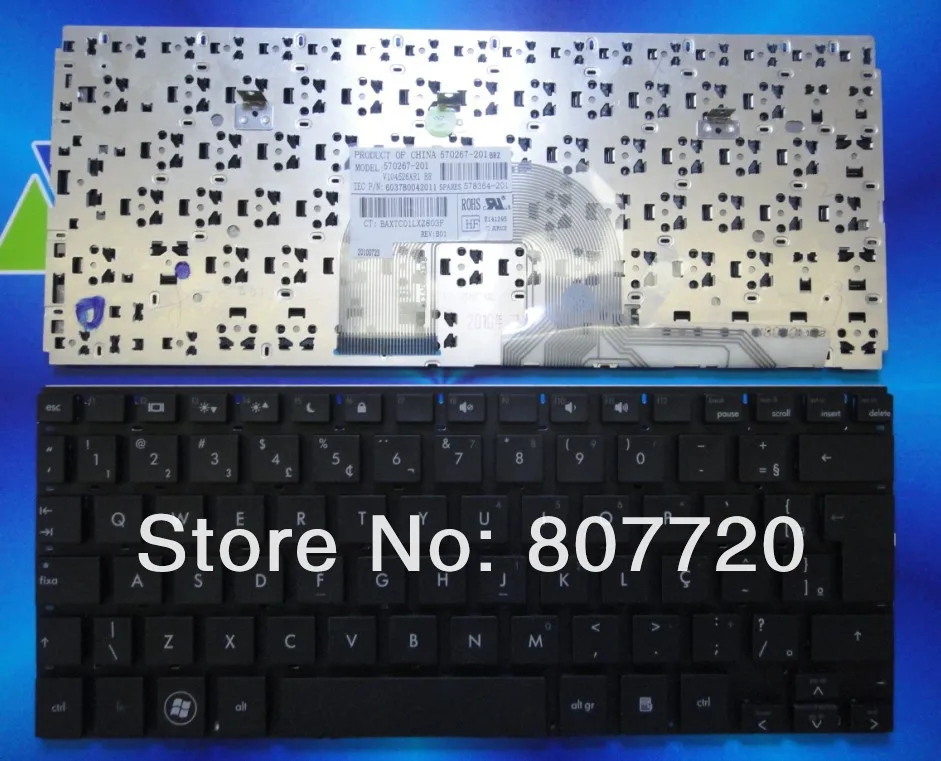 Free  shipping  100% new Brazilian   keyboard 570267-201,578364-201 forHP Mini 5101 5102 5103 5105 5100.