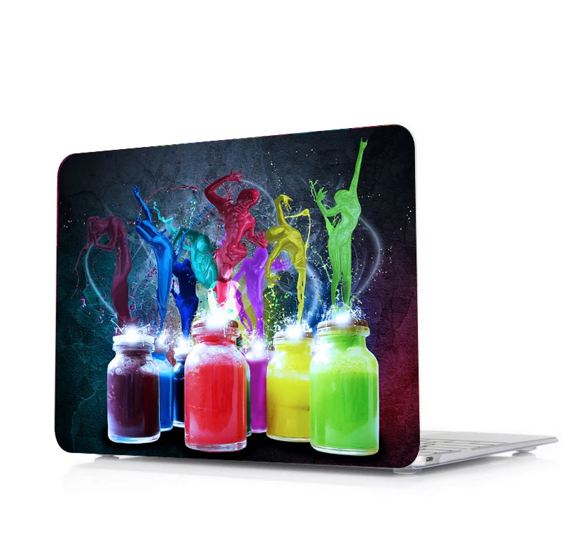 

Oil Series Colors Painting Laptop Case Shell Cover For Macbook Air Pro Retina Touch Bar & ID 11 11.6 12 13 13.3 15 15.4 inch