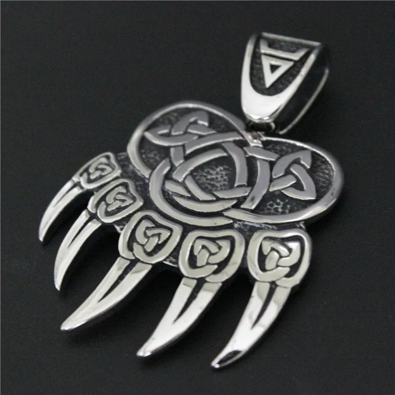 316L Edelstahl Schmuck Mann Bärenklaue Wikinger Stil Anhänger