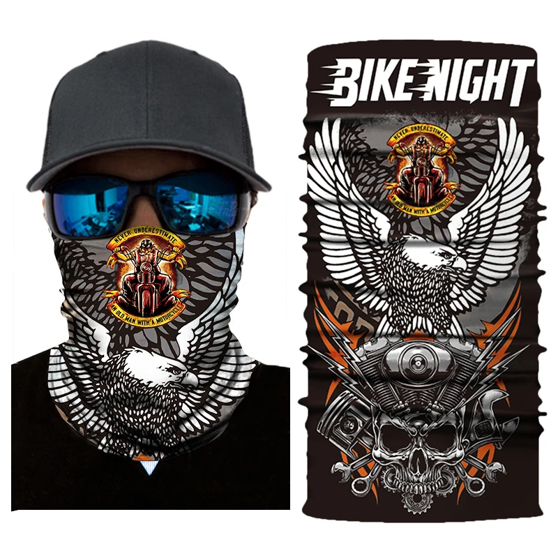 NEW Sun Motorcycle Mask Biker Face Shield Balaclava Moto Mask Halloween Scarf  Kominiarka Ghost Cagoule Visage Masquerade Mask