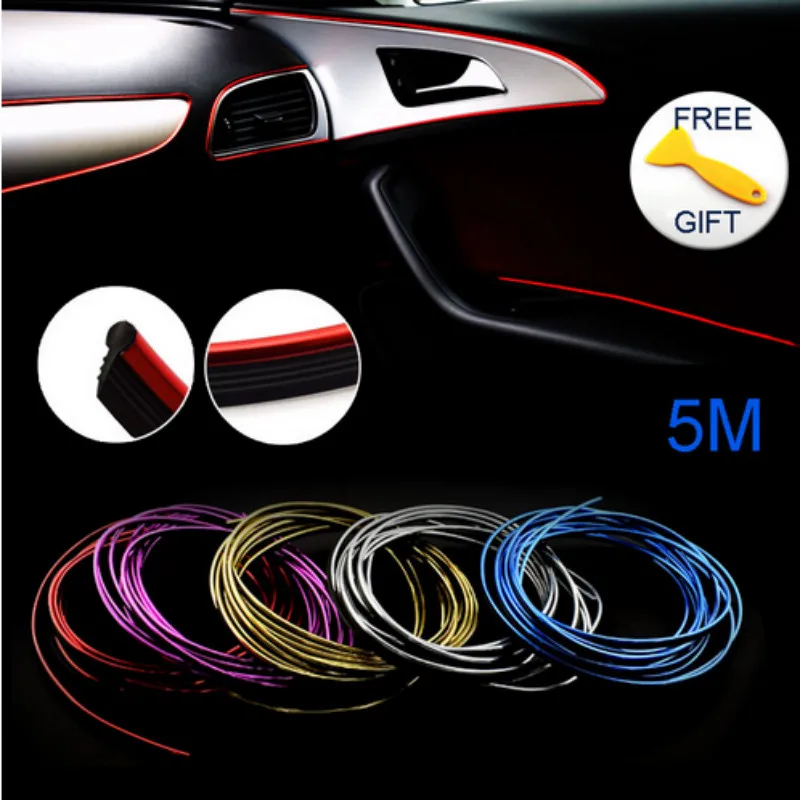 

5M DIY Flexible Interior Decoration Moulding Trim Strips For Mercedes Benz W211 W203 W204 W210 W205 W212 W220 W221 W163 W164 AMG