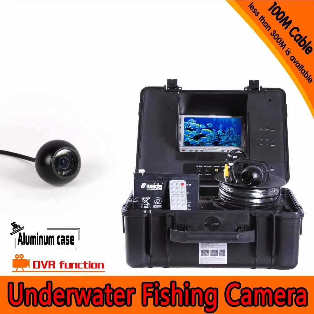 

650TVL 7 Inch Screen Under-Water 100M DVR Function Fishing Camera AV Endoscope