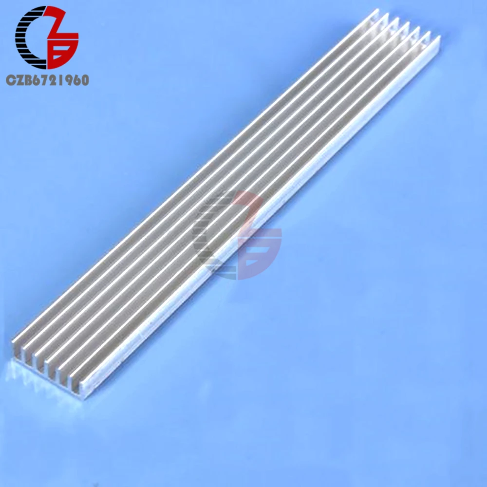 Silver-White Heat Sink LED 150x20x6mm Heat Sink Aluminum Cooling Fin