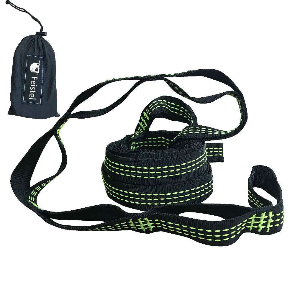 Practical Hammock Straps adjustable Tree Hanging Heavy Extension suspension Item size:15+1 loops: 280 * 2.5cm / 106.3 * 1.0in