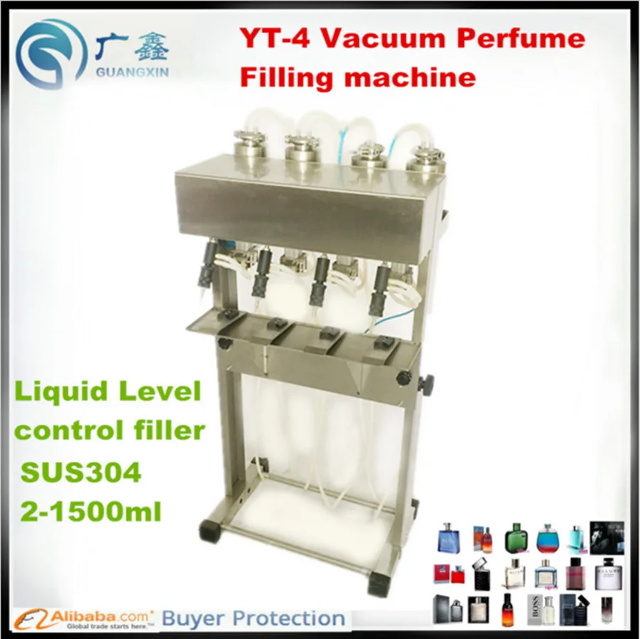 YT-4 vacuum Perfume Liquid  filling machine ,vacuum level control filling machine for glass bottles,wine smalee dose fillier