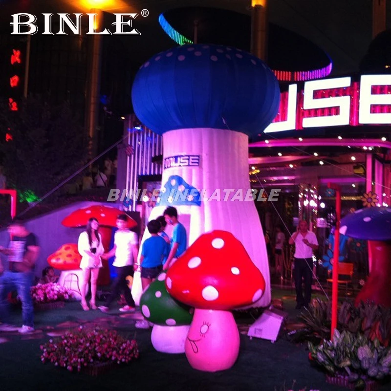 Party club decoration inflatable mushroom archway shopping mall inflatable mushroom tent for holidays