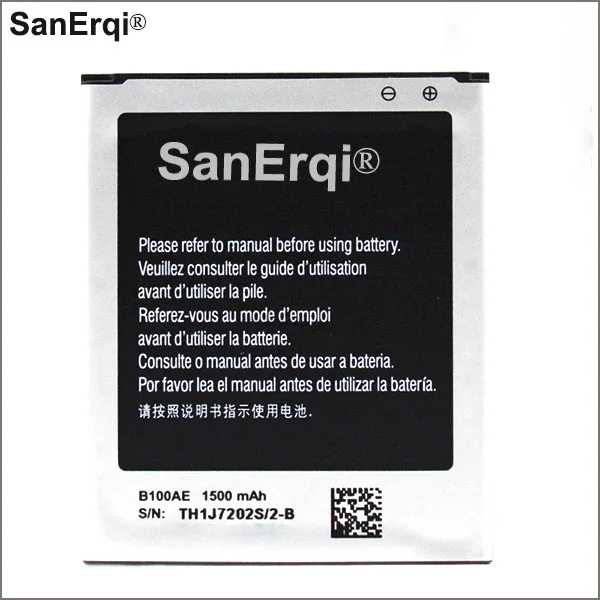 SanErqi 1500mah B100AE Replacement Battery For Samsung GT-S7898 GT-S7270 Galaxy Ace 3 3G GT-S7272 Battery