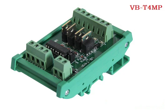 

4 Ways PLC Output Power Amplifier Board Magnetic Valve Driver Terminal Blocks Plate Short Circuit Overcurrent Protection