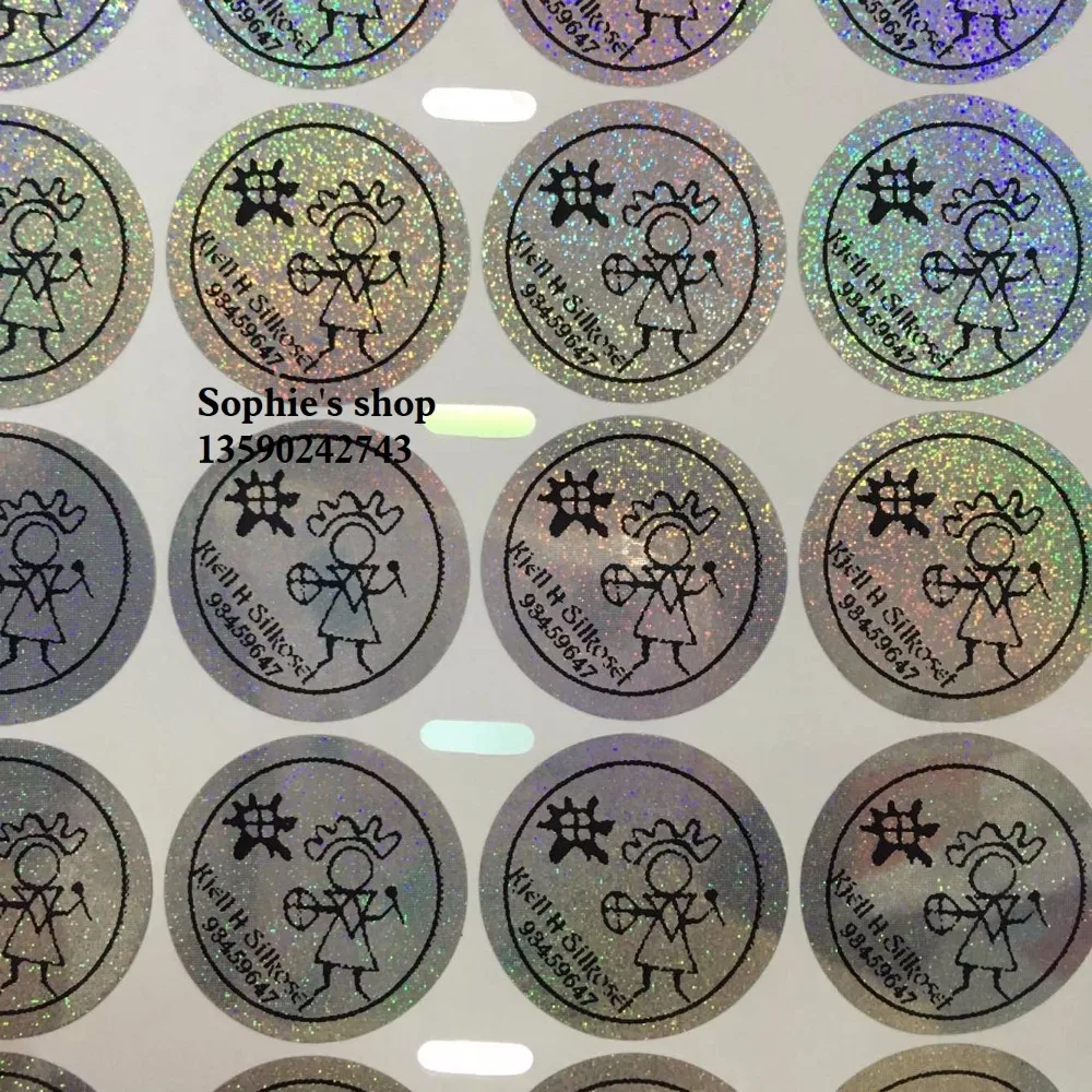 Free shipping22mm100pcs/lot ,wedding sticker Customized Personalised Name Clear sparkling labelSeals Sticker Eyelashes Sticker