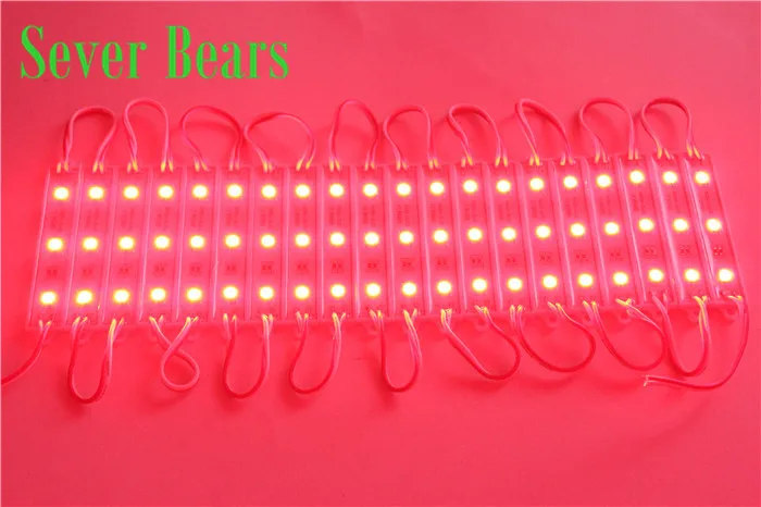 20PCS 5050 SMD 3LEDs LED Module White/Warm White/Red/Green/Blue Waterproof Light Advertising lamp DC 12V Wholesale