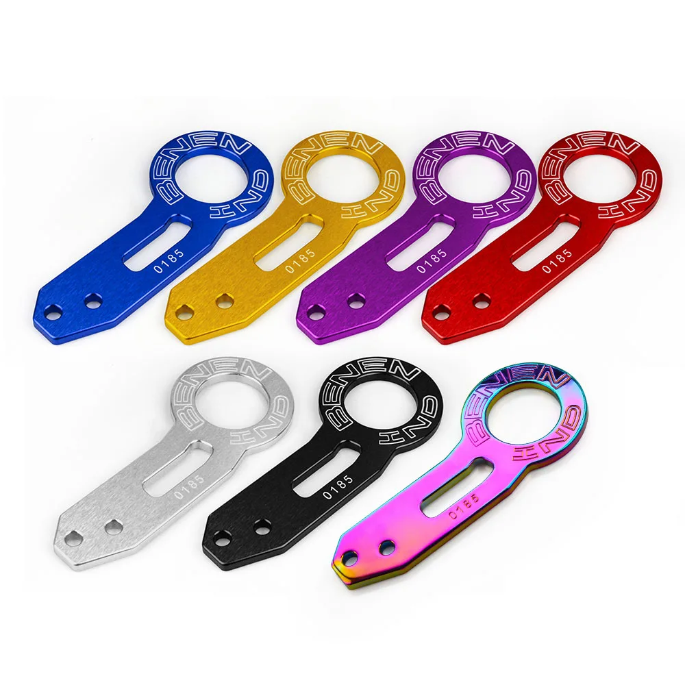 RASTP-High Quality Car Styling Double Lettering BENEN -0185 Rear Tow Hook Set (red,blue,black,purple,gold) RS-TH002