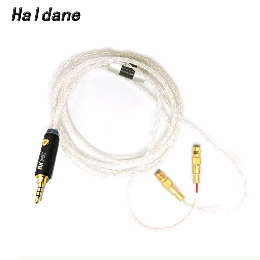 Free Shipping Haldane 2.5/3.5/4.4mm Balanced 8Core Silver Plated Cable For HE400 HE5 HE6 HE300 HE560 HE4 HE500 HE6 Headphones