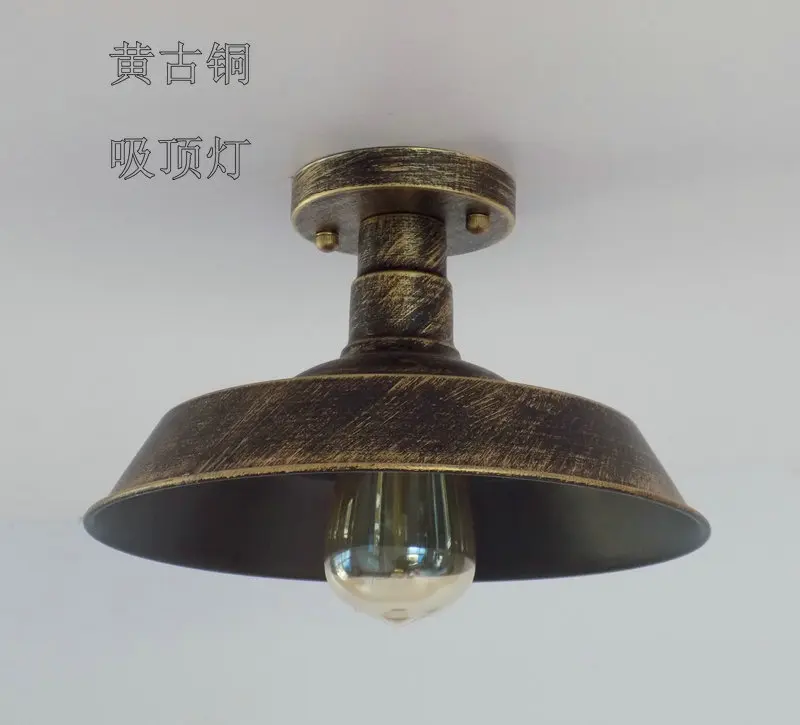 Retro industrial loft Nordic ancient ways wrought iron single head bar creative  celling light