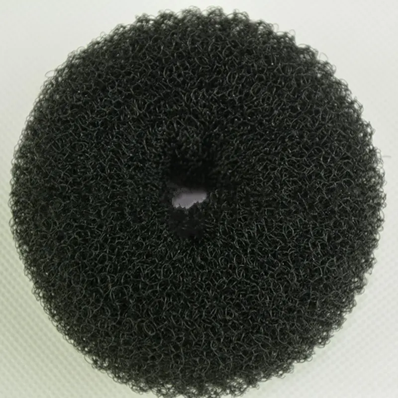 2 Pcs Diameter 9cm Fashion Nylon Elastic Hair Donuts For Women Fast Bun Styling Accessoire cheveux Hair Ties scrunchy Wholesale