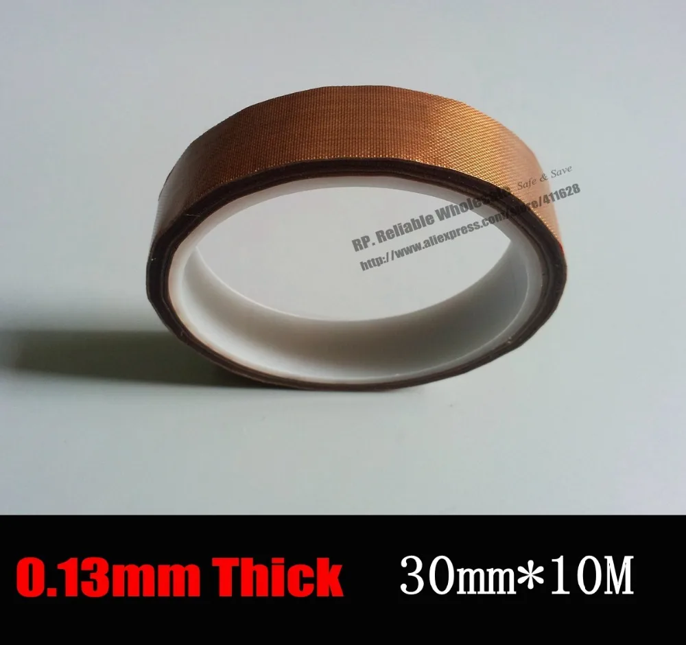 1 Roll (30mm*10 meters *0.13mm) High Temperature Stand Hot Insulating Adhesive Wear Resistance PTFE Tape for LCD BGA Roller