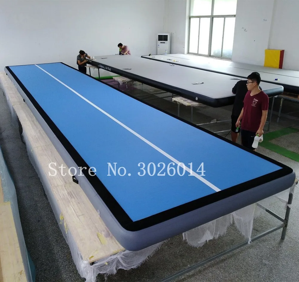 Kostenloser Versand 7x 1x 0,2 m Aufblasbare Gymnastik Airtrack Tumbling Matte Air Track Fußmatten mit Elektrische Luftpumpe für hause