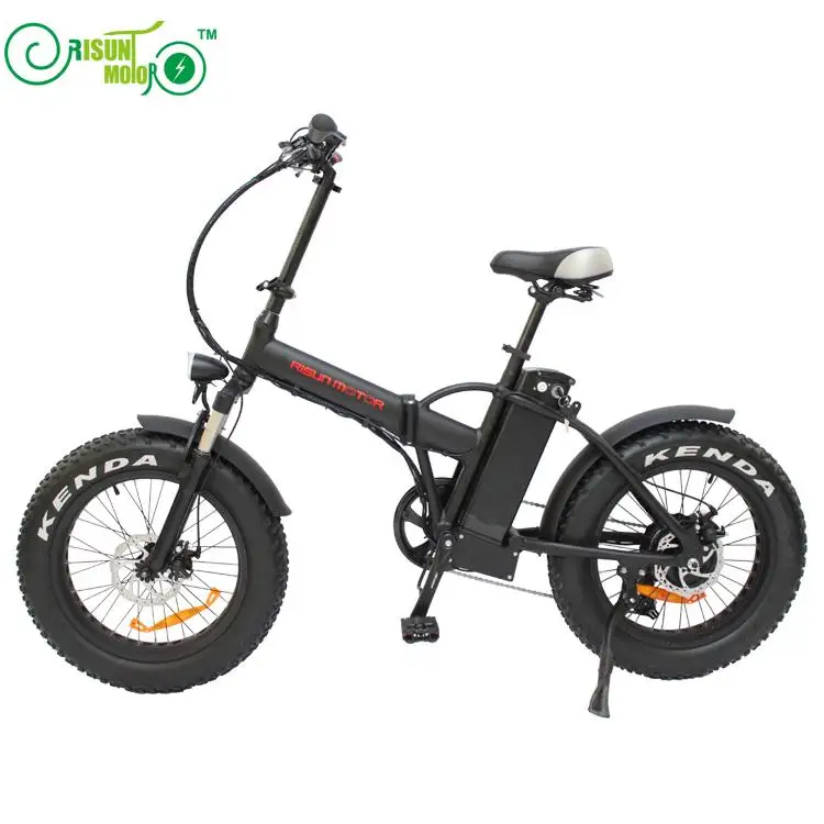 

RisunMotor Electric Snow Bike Foldable Ebike 36V 500W Bafang Hub Motor 20inch Fat Tire Folding Bicycle 36V 15AH Lithium Battery