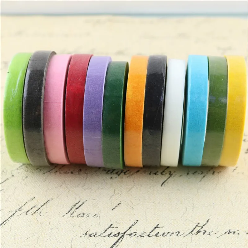 Paper for green tape handmade DIY paper tape flowers color tape