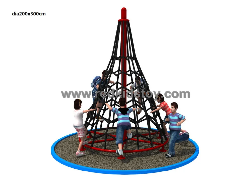 Exported To Thailand Steel Strips Inside Children Net Rope Climbing Facility High Quality Net Rope Climber HZ14-133H