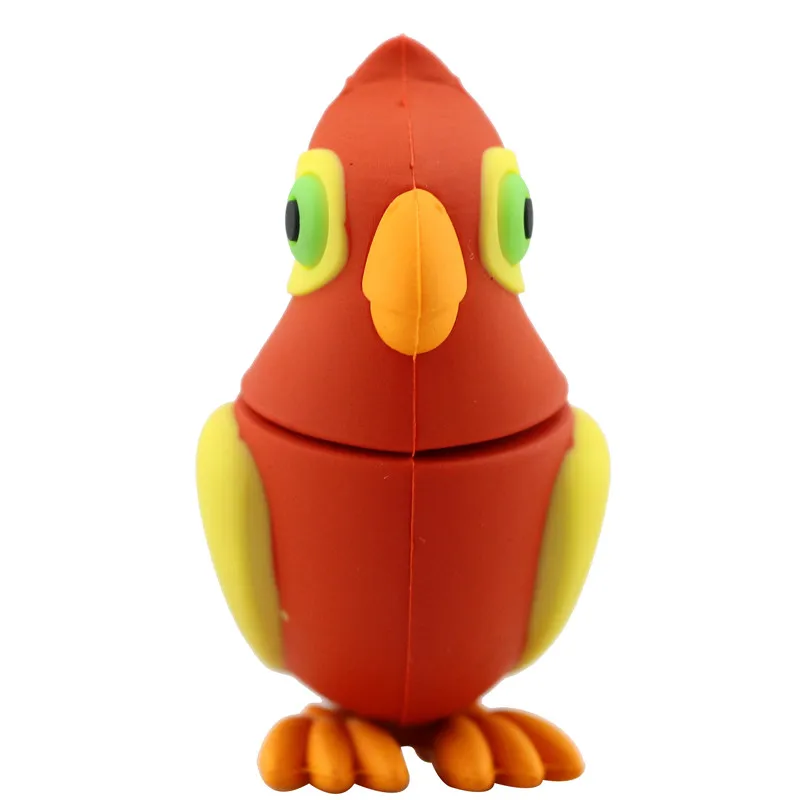 Memori Flash Disk Kapasitas Nyata Burung Kartun Lucu Pendrive Usb Flash Disk 64GB 32G 16G Usb Flash Disk Pen Drive Cantik