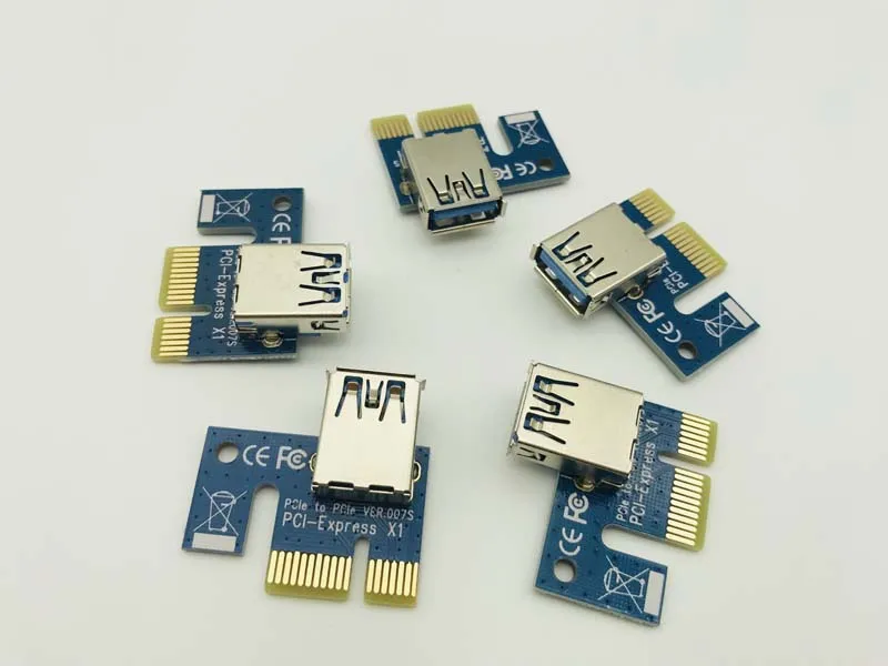 PCI-E 1X zu 16X Grafiken Verlängerung Kabel Bergbau Erweitert Linie USB 3.0 PCI Express Riser Karte für BTC Bergbau Dropshipping