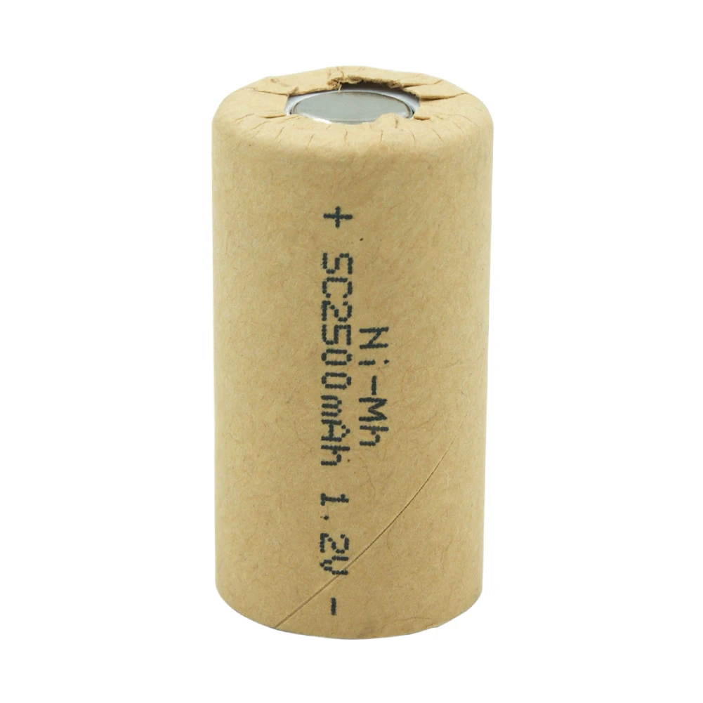 NIMH Ni-mh SC Sub C 1.2V 2500mah Rechargeable Power Tool Battery Cell Discharge Rate 10C-15C for Drill Batteries