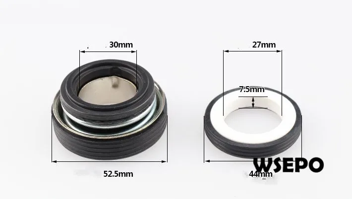 

OEM Quality! 27mm ID,44mm OD Mechanical Seal Fits for Gasoline or Diesel 4 inch(In.) 100mm Self-Priming Water Pump Set