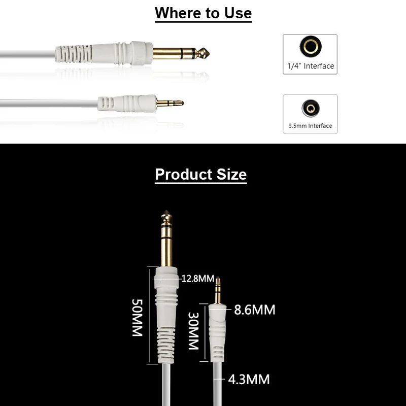 Digizulu Audio Cable 6.35mm 1/4