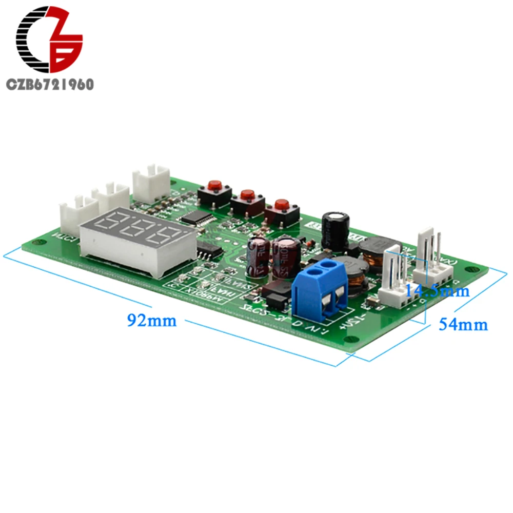 DC 12V Voltage Regulator 2CH PWM Digital DC Motor Speed Controller Governor Fan Thermostat Temperature Control Switch NTC Sensor