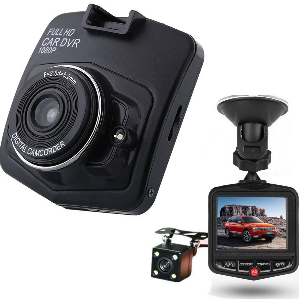 2019 new Dual Lens Mini Camera Dash cam Full HD 1080P Video Recorder G-sensor Night Vision DVR