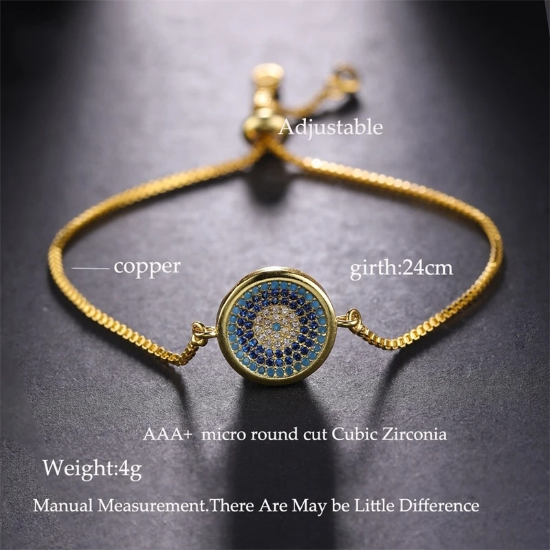 Juya Handmade Rose Gold Silver Plated Greek Eye Jewelry Supplies Adjustable Chains Evil Eye Hamsa Fatima Bracelet For Women Men