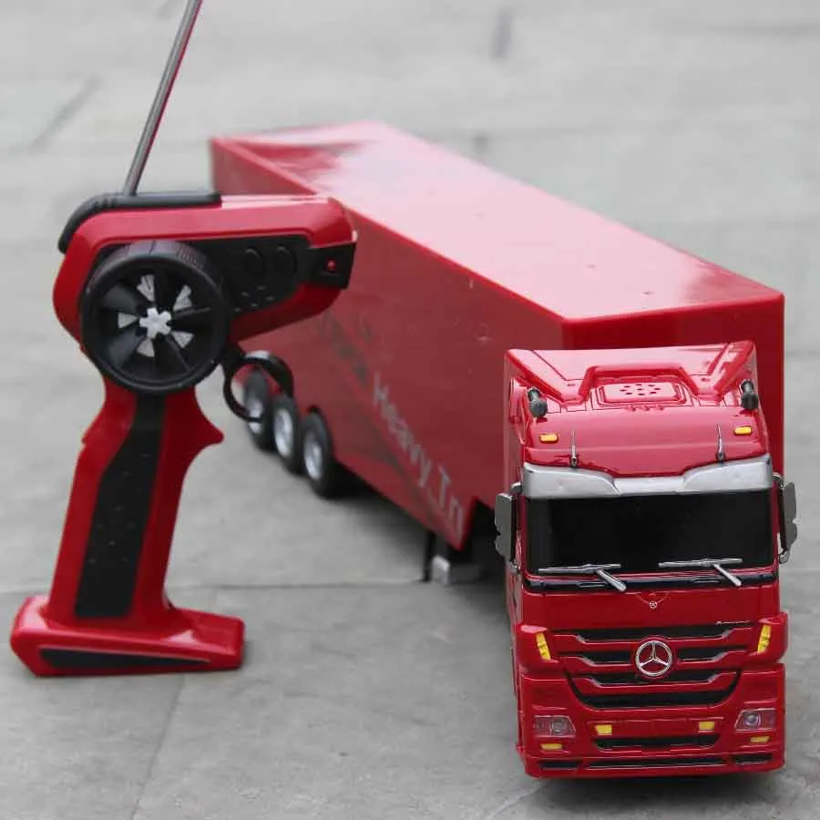 

Truck Model Remote Control Truck Big Truck Traction Semi-trailer Heavy Transport Vehicle Children Simulation Alloy Toy RC Car